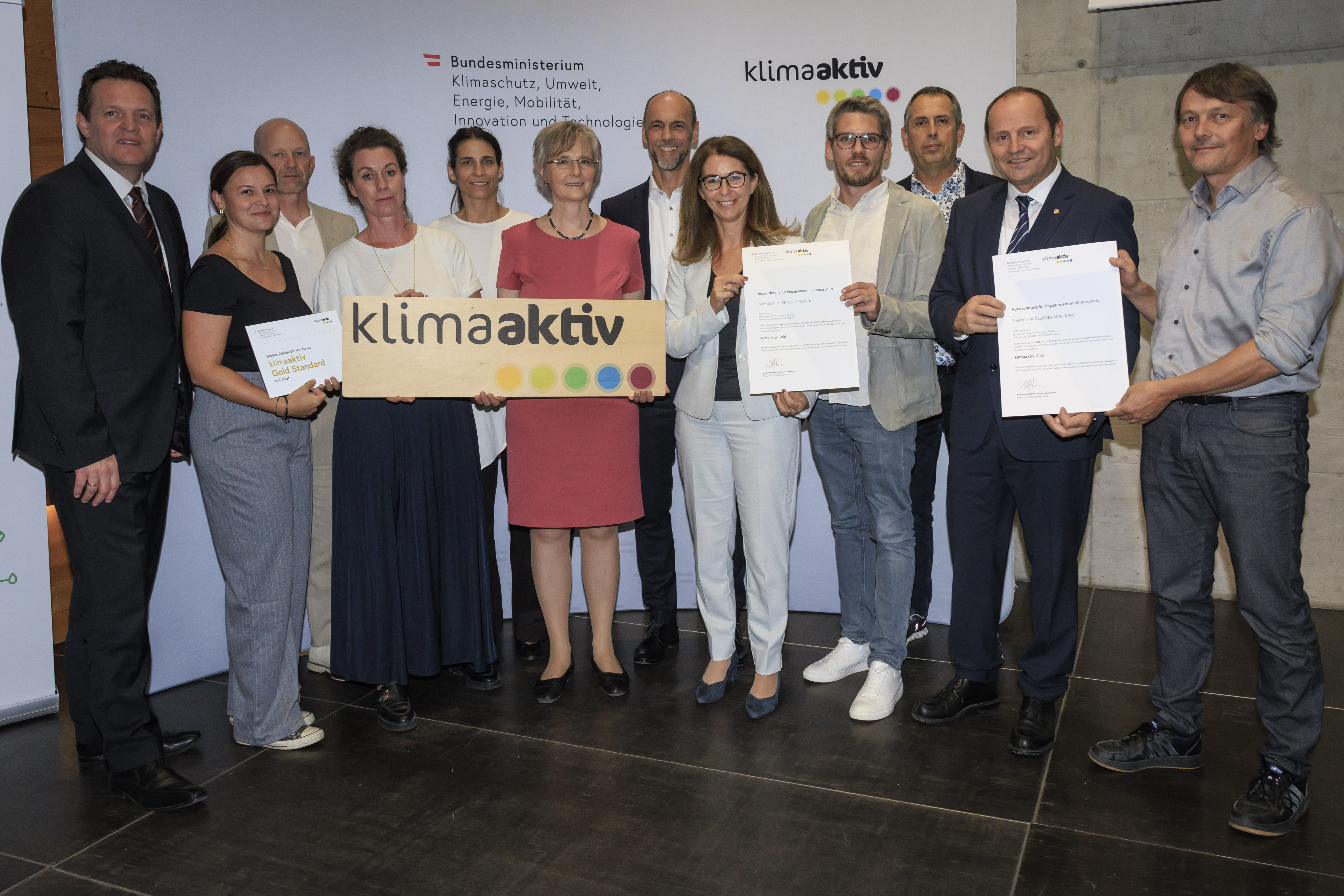 klimaaktiv Auszeichnungsveranstaltung -Nachhaltiges Bauen und Sanieren in Tirol